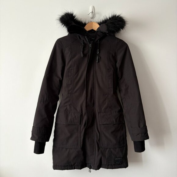 Aritzia Golden Bancroft Parka Jacket Warmest Altitude Series Black Size XS - Picture 3 of 9